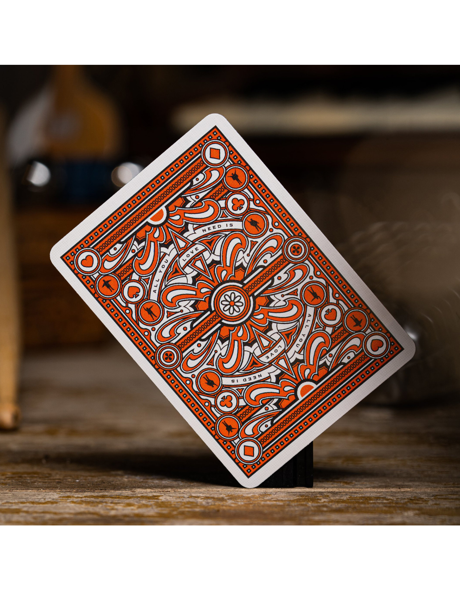 Theory 11 Beatles Orange Playing Cards