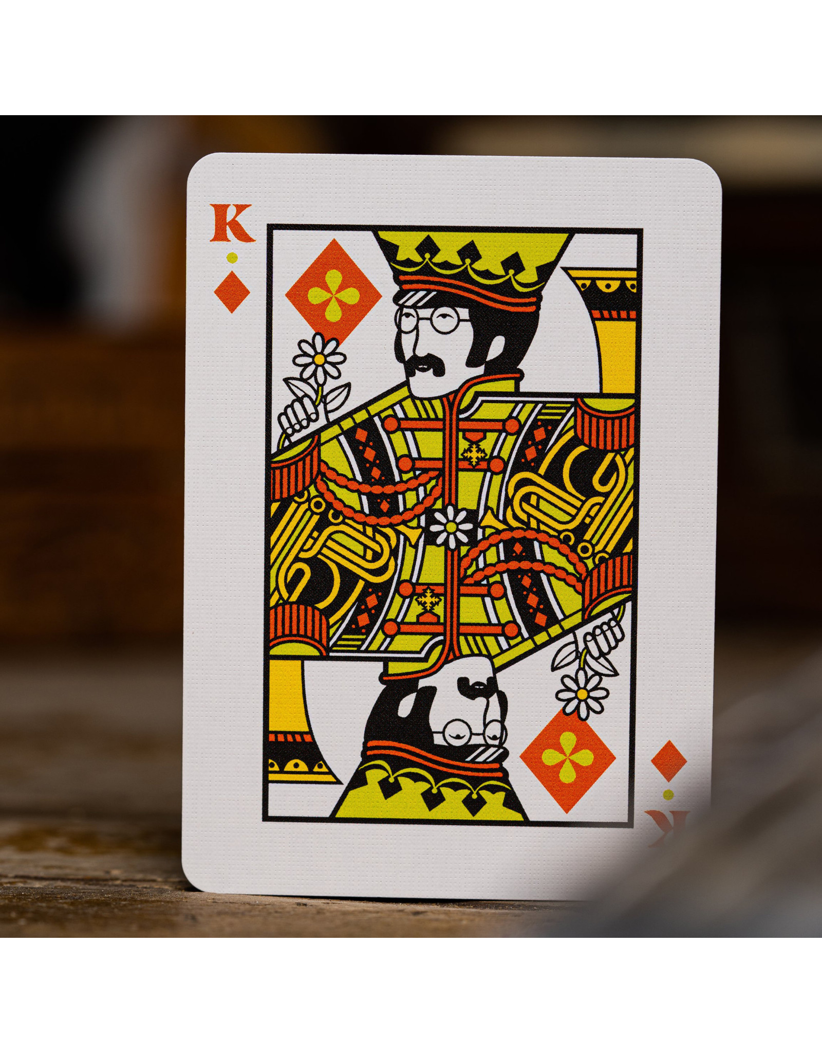 Theory 11 Beatles Orange Playing Cards