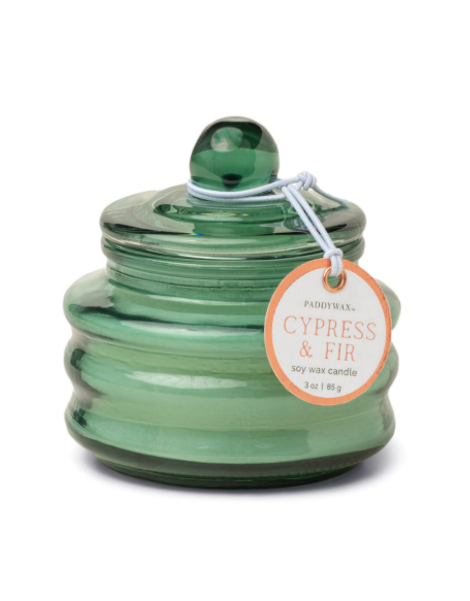 Paddywax Cypress & Fir 3oz Candle Silver Mercury Glass with Lid