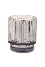 Paddywax Cypress & Fir 4½ oz Silver Mercury Ribbed Glass Short Candle