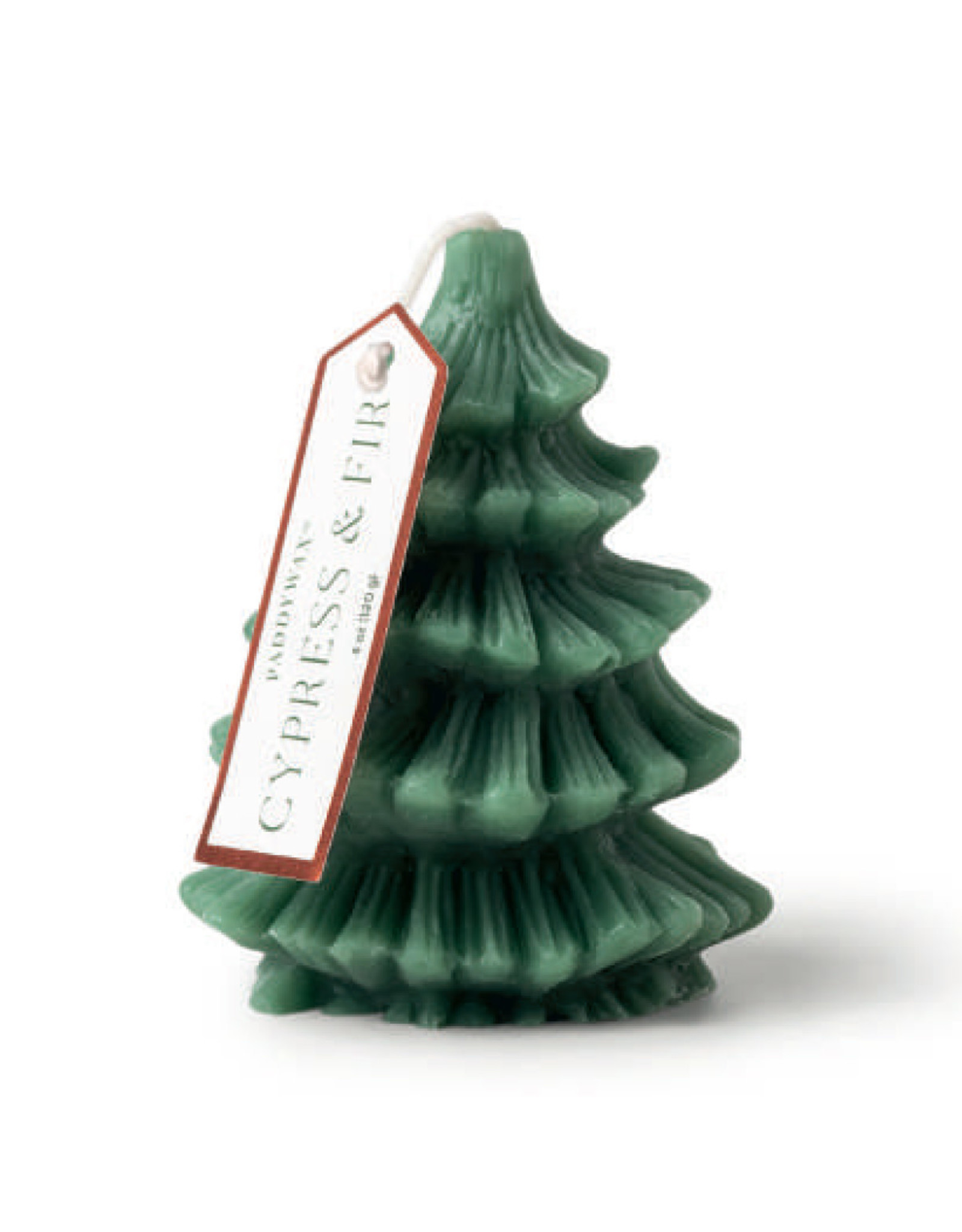 Paddywax Cypress & Fir Short Tree Totem Candle with Hangtag