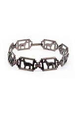 Sterling Panel Bracelet Cutout Sheep