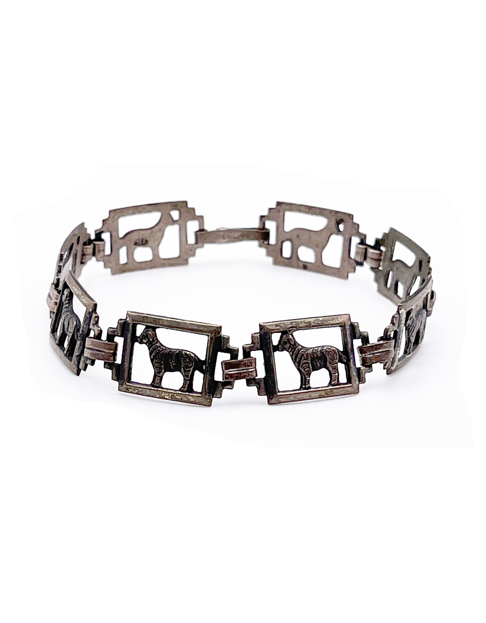 Sterling Panel Bracelet Cutout Sheep