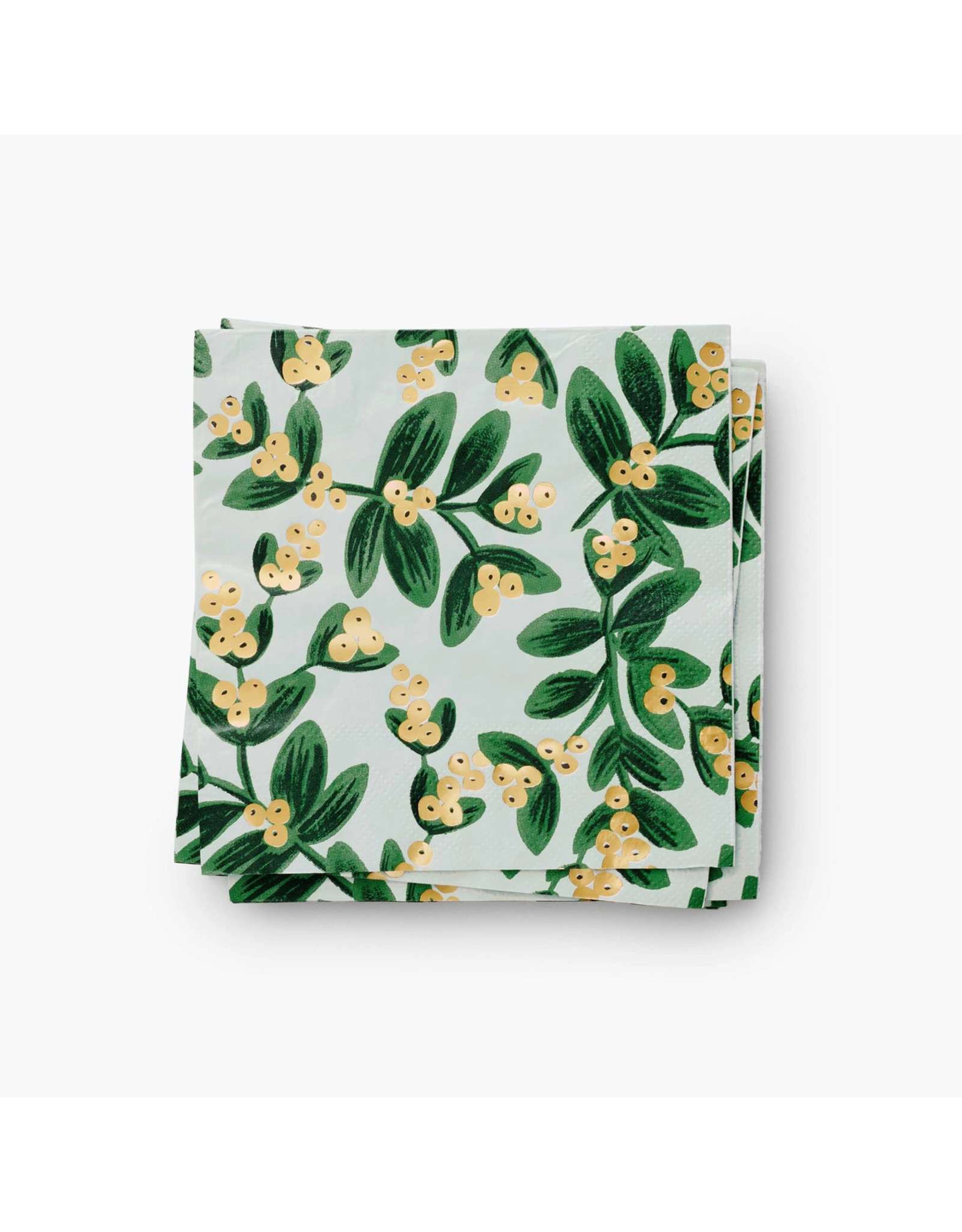 Rifle Paper Co. Mistletoe Paper Holiday Cocktail Napkins  Pack of 20