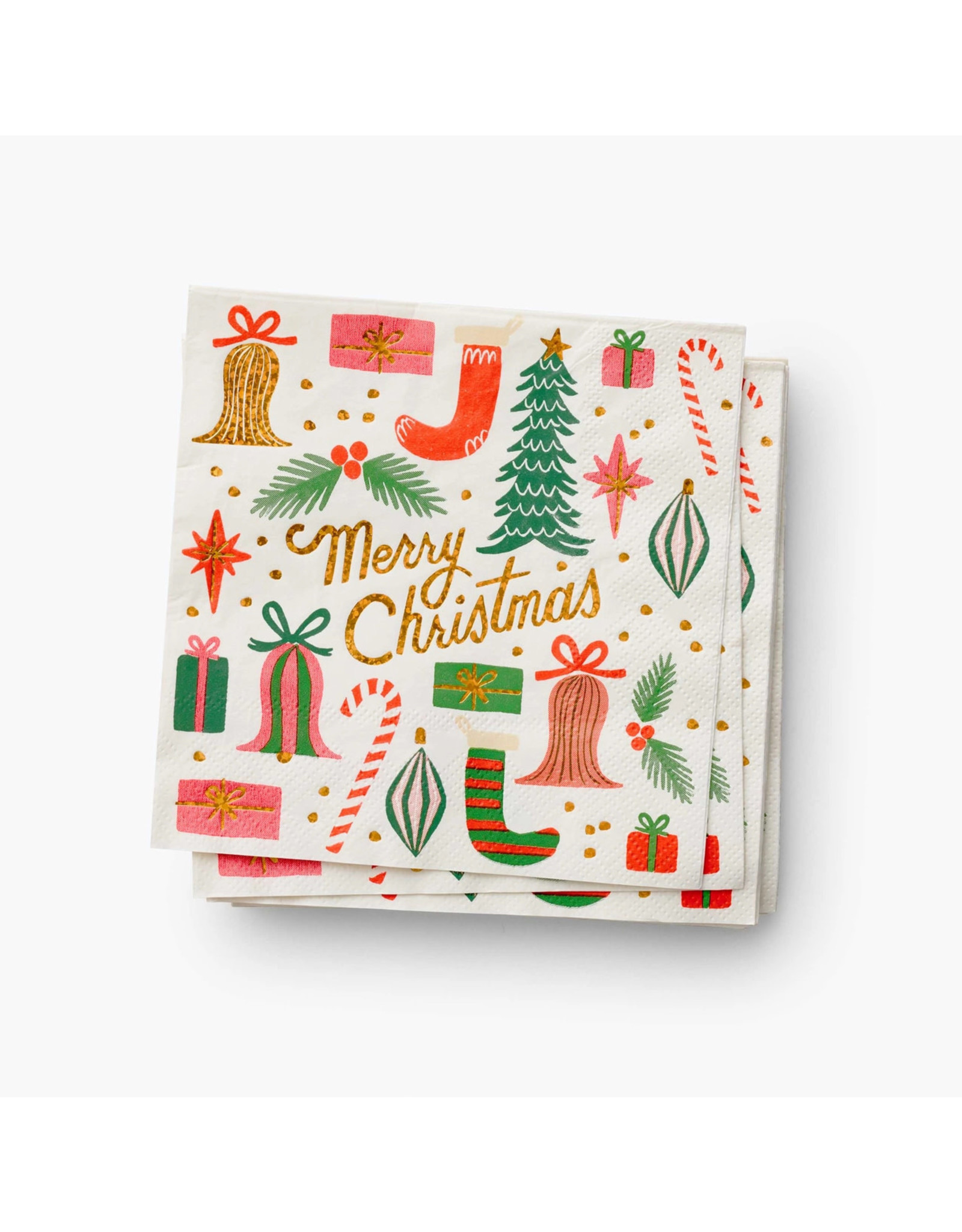 Rifle Paper Co. Holiday Paper Cocktail Napkins Pack of 20