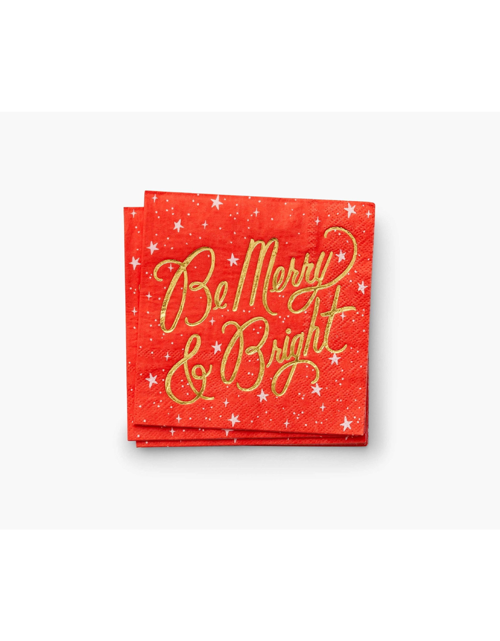 Rifle Paper Co. Be Merry & Bright Paper Holiday Cocktail Napkins Pack of 20