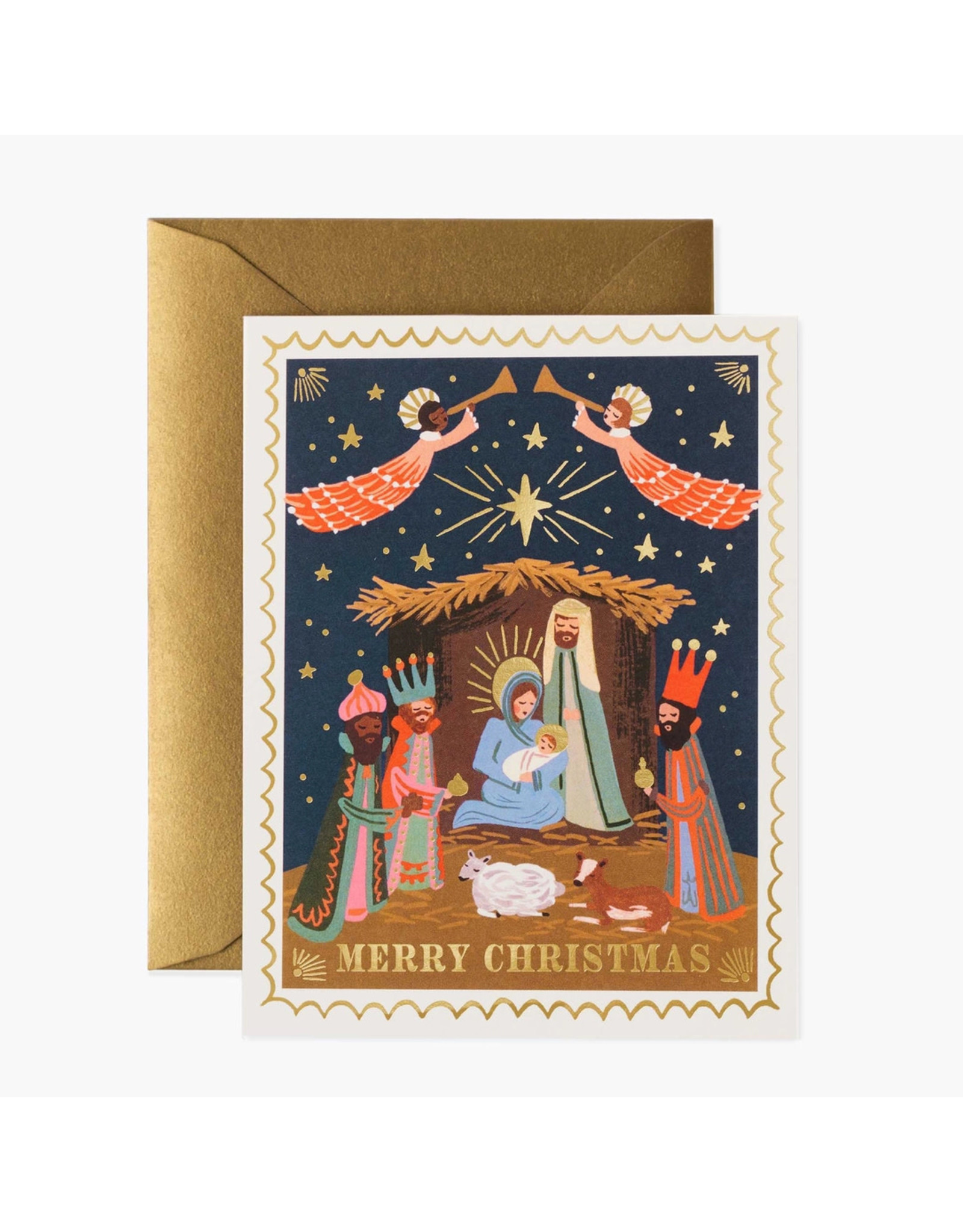 Rifle Paper Co. Christmas Nativity A2 Notecards Boxed of 8