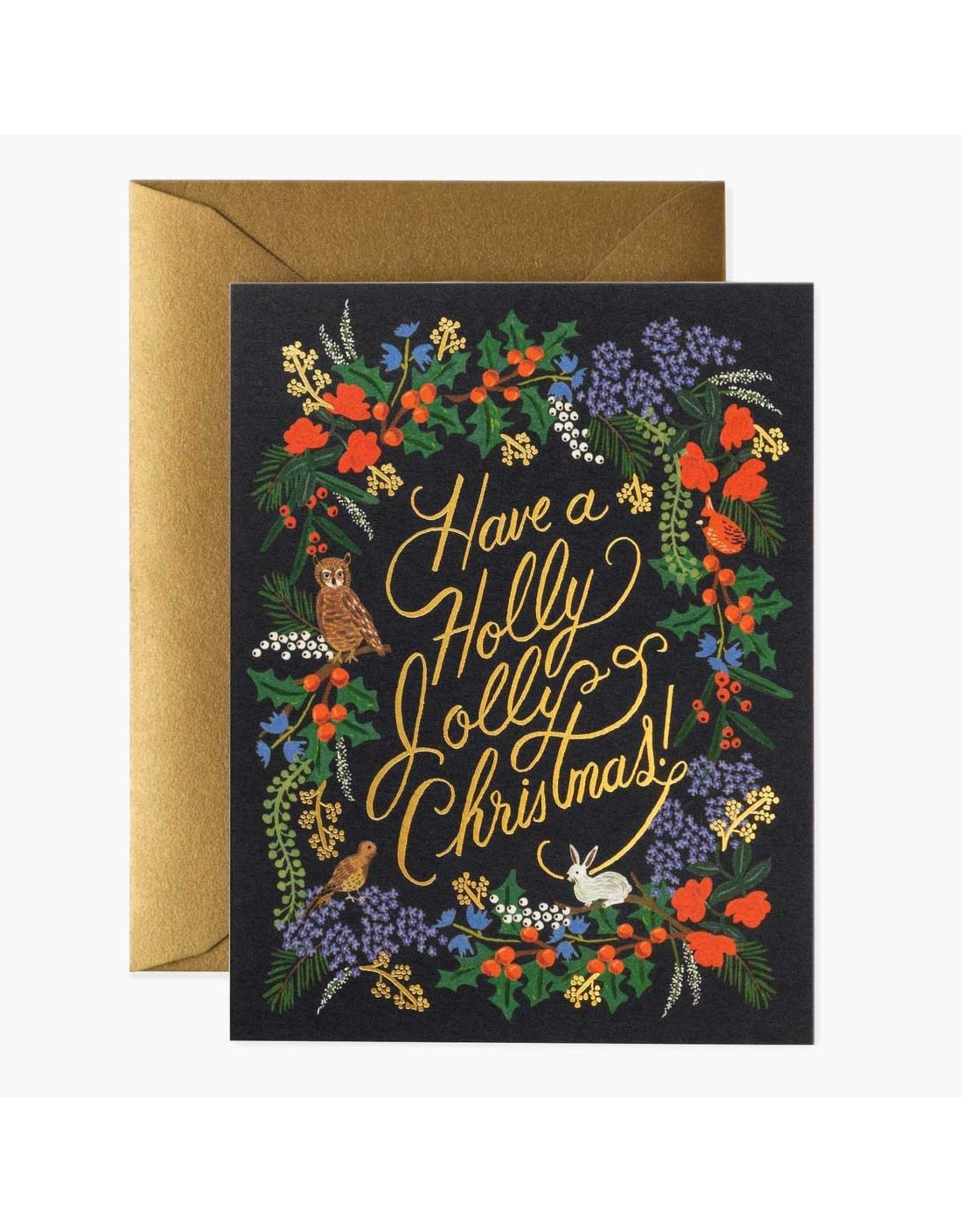 Rifle Paper Co. Holly Jolly A2 Christmas Notecards Box of 8