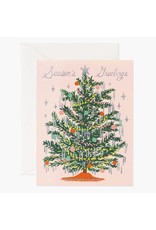 Rifle Paper Co. Tinsel Tree A2 Christmas Notecards Box of 8