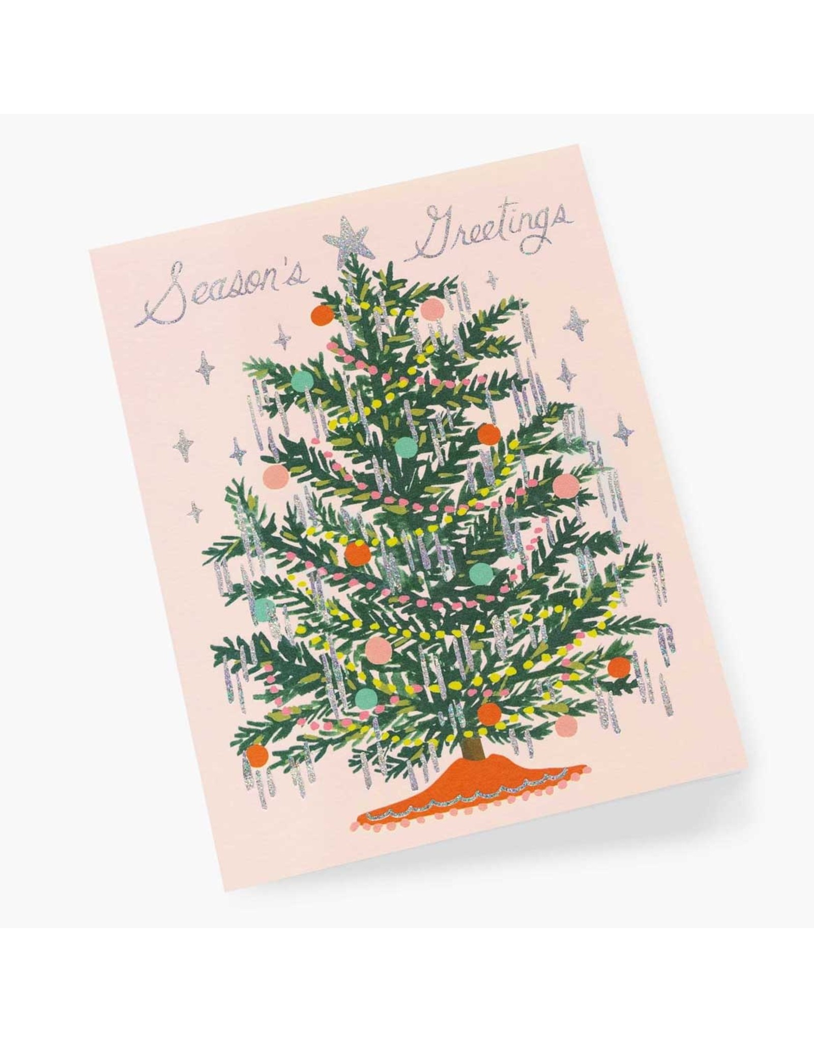 Rifle Paper Co. Tinsel Tree A2 Christmas Notecards Box of 8