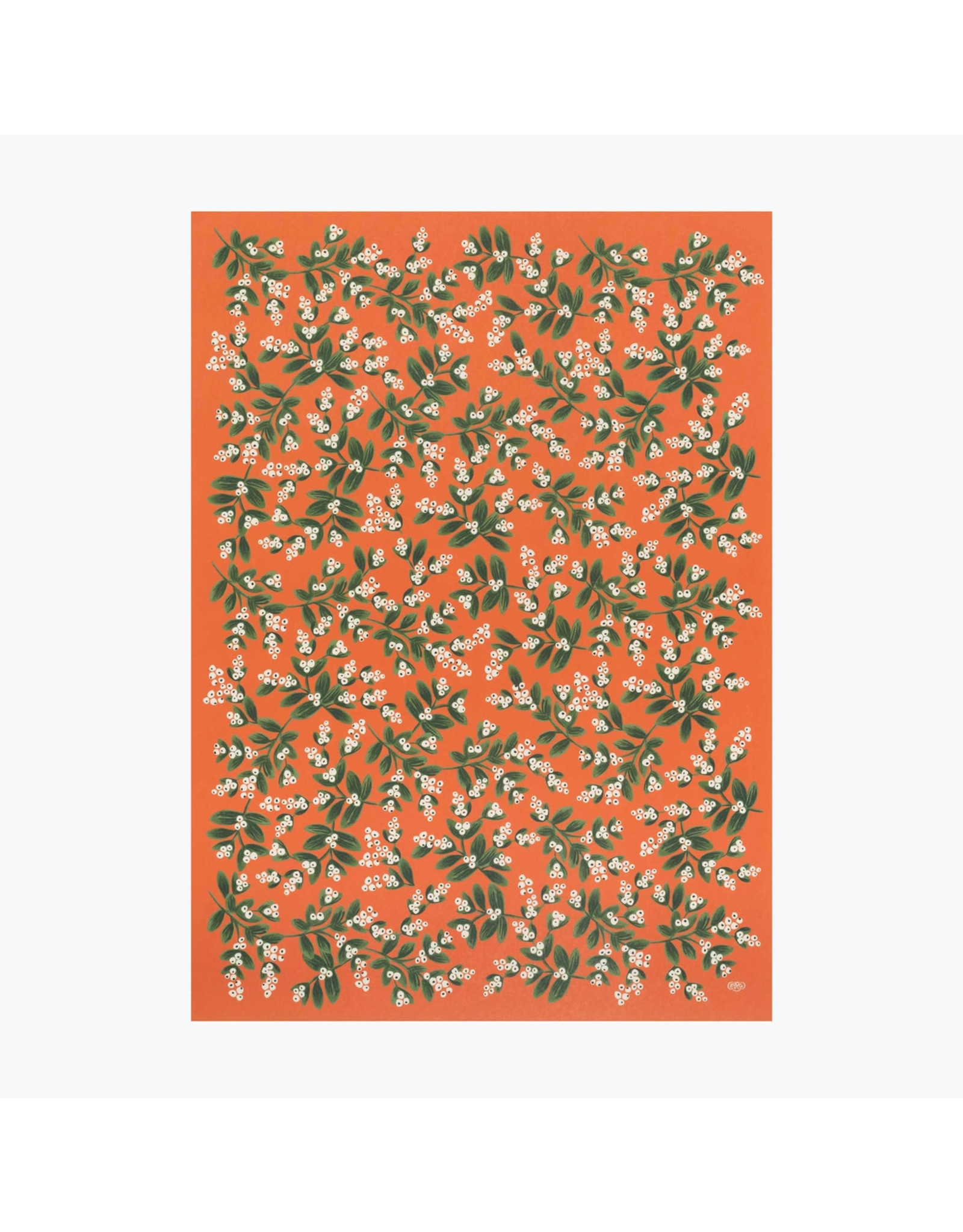 Rifle Paper Co. Wrap Mistletoe Roll of 3 half-sheets