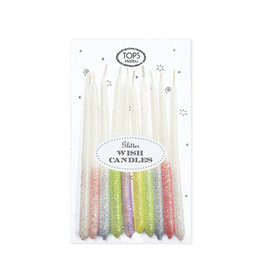 TOPS Malibu, Inc. Glitter Wish Candles Multi-Color