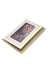 Rossi Vintage Santa Sleigh Christmas Box of 10 Notecards
