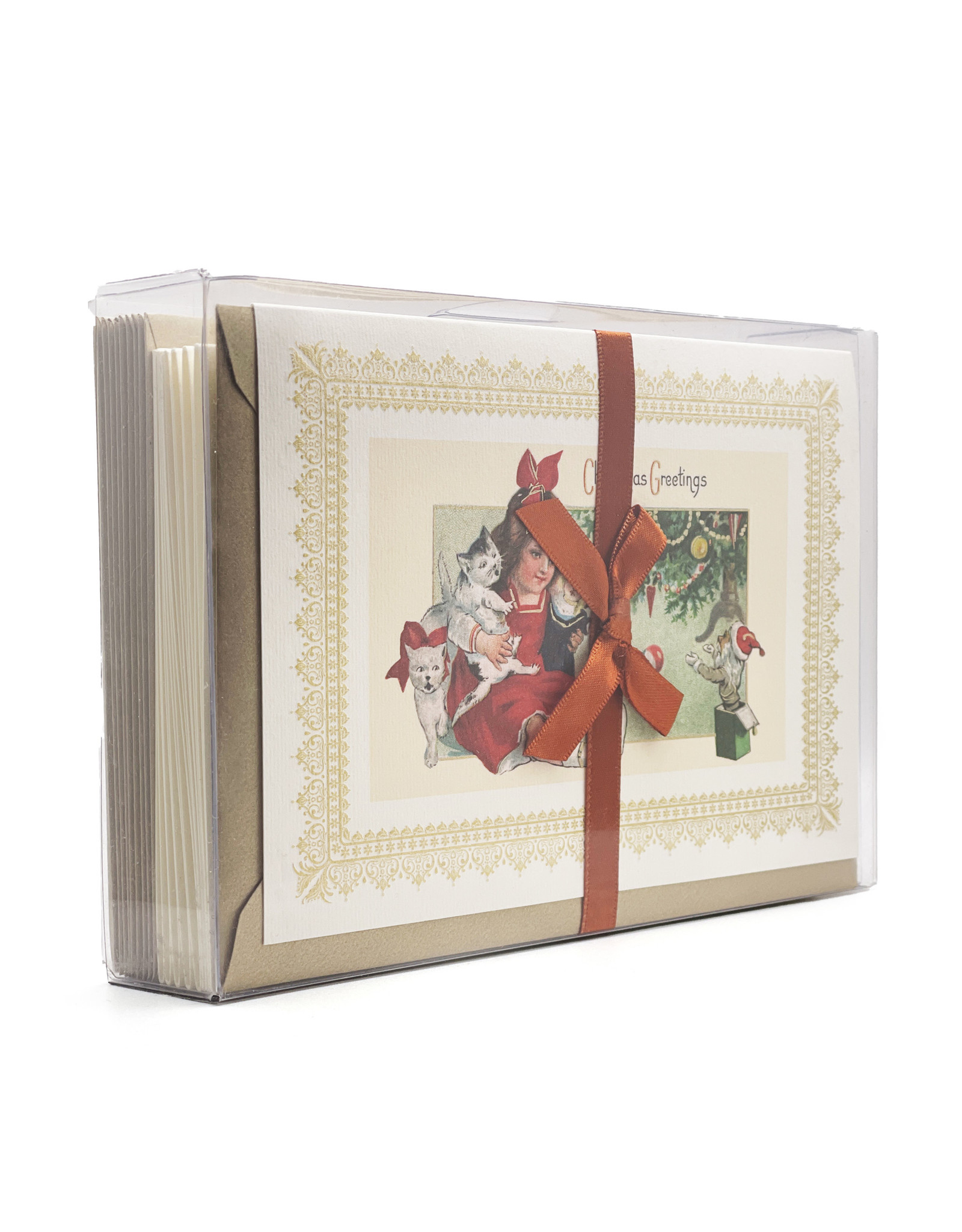 Rossi Vintage Child Toys Christmas Greetings Box of 10 Notecards