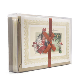 Rossi Vintage Child Toys Christmas Greetings Box of 10 Notecards
