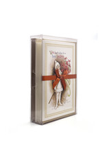 Rossi Vintage Girl Best Wishes Christmas Box of 10 Notecards