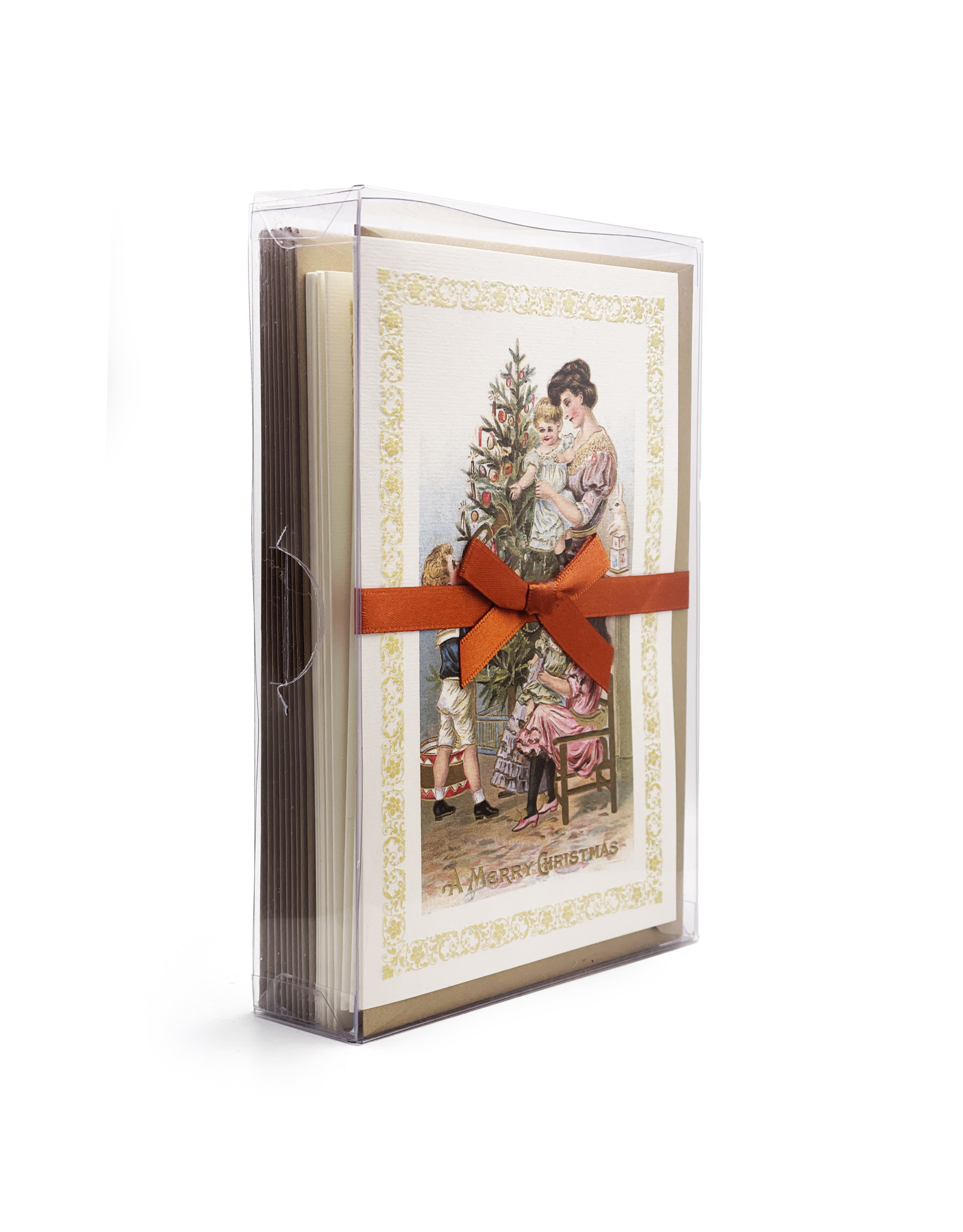 Rossi Vintage Family Merry Christmas Box of 10 Notecards