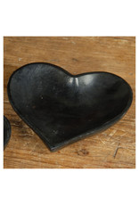 HomArt Soapstone Black Heart Bowl Large