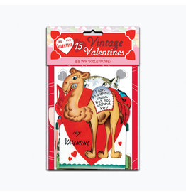 Laughing Elephant 15 Vintage Valentines Notecards: Be My Valentine!