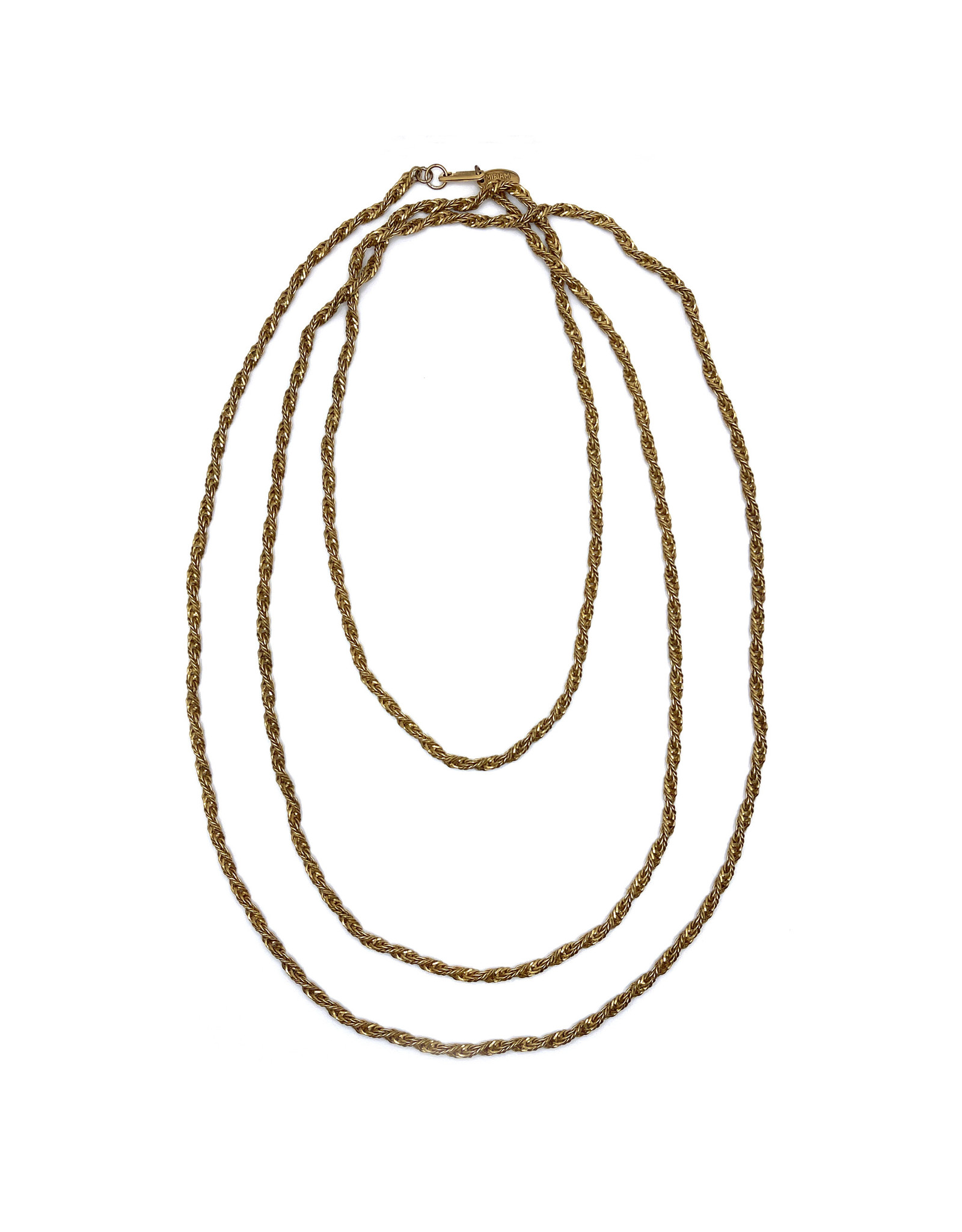 Miriam Haskell 59 In. Vintage Goldtone Chain