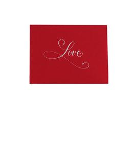Paula Skene Designs Love Calligraphy Valentine Notecard