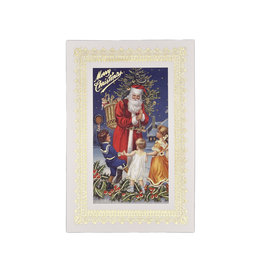 Rossi Merry Christmas Santa Claus & Children Vintage Postcard