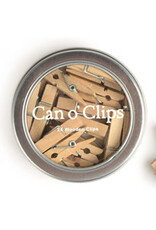 Cavallini Papers & Co. Mini Wooden Clips in Tin