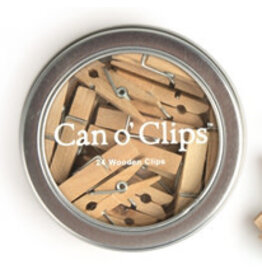 Cavallini Papers & Co. Mini Wooden Clips in Tin