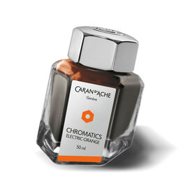 Caran d'Ache 50ml Electric Orange CHROMATICS Ink Bottle