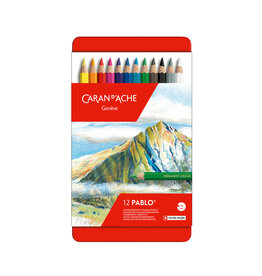 Caran d'Ache Pablo, Metal Box 12 Colour Pencils
