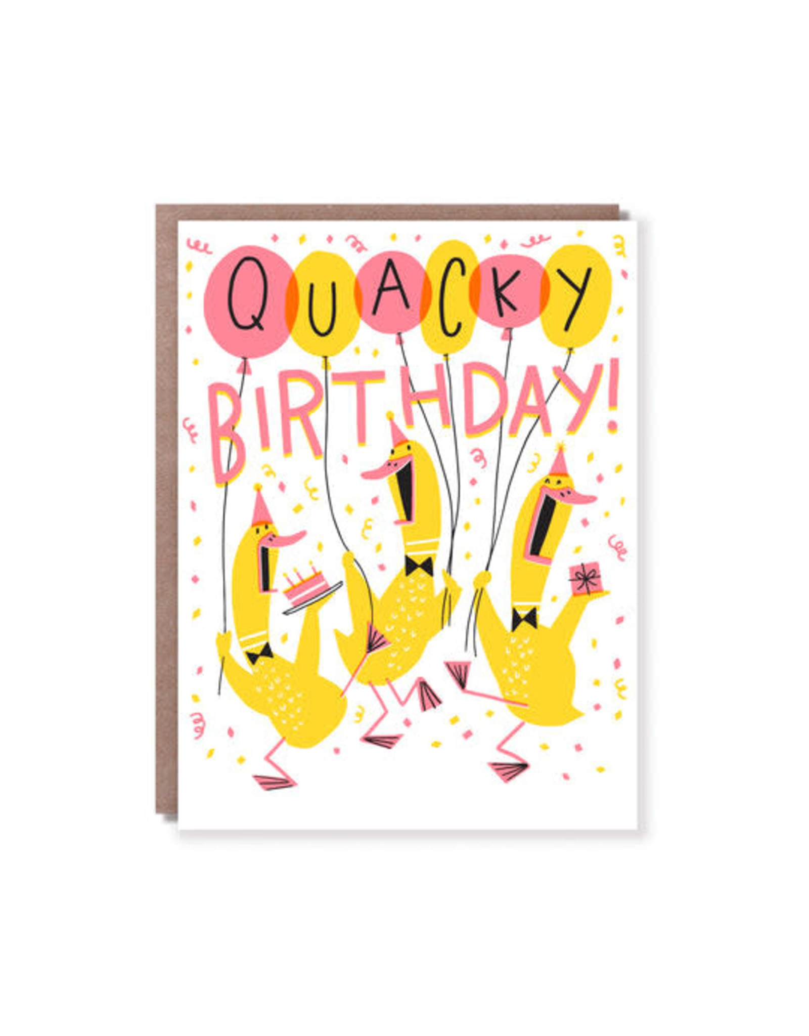 Hello!Lucky Quacky Birthday A2 Notecard