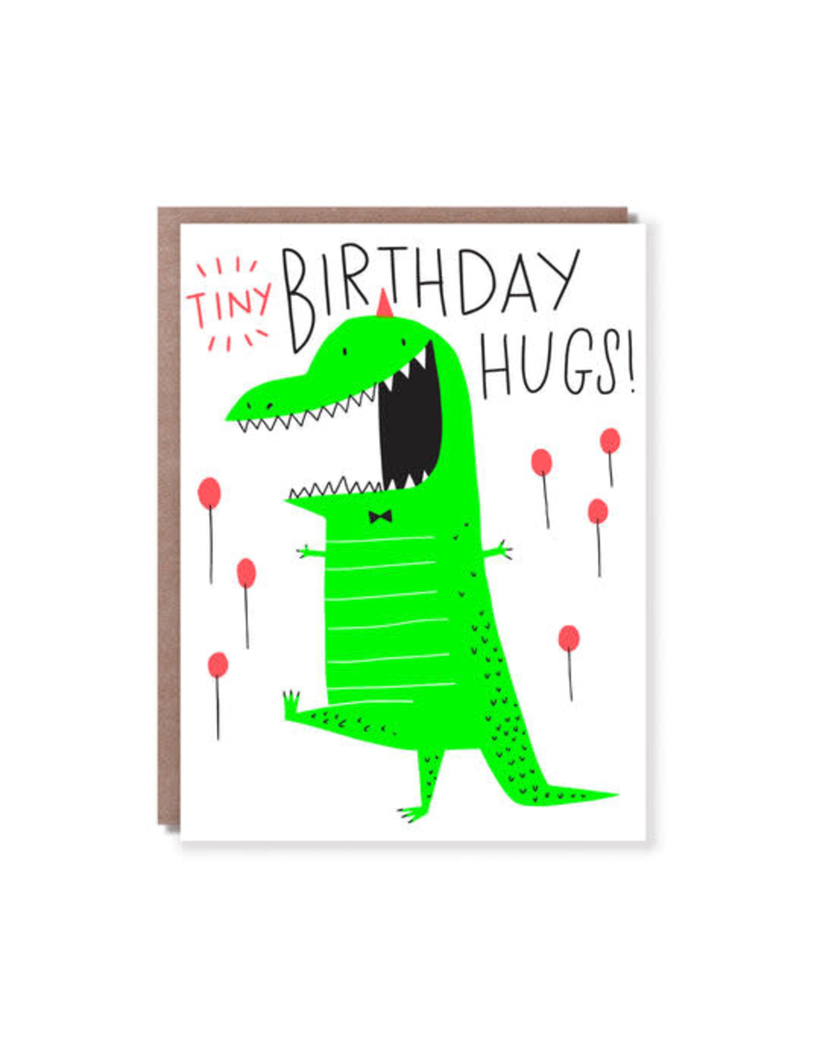 Hello!Lucky Tiny Hugs A2 Birthday Notecard