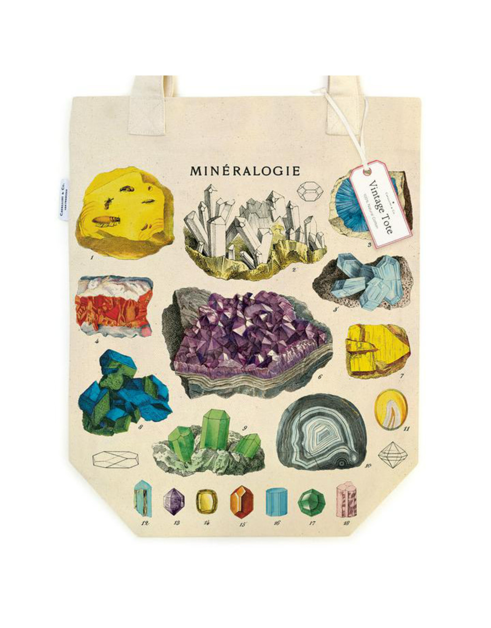 Cavallini Papers & Co. Mineralogie Tote Bag