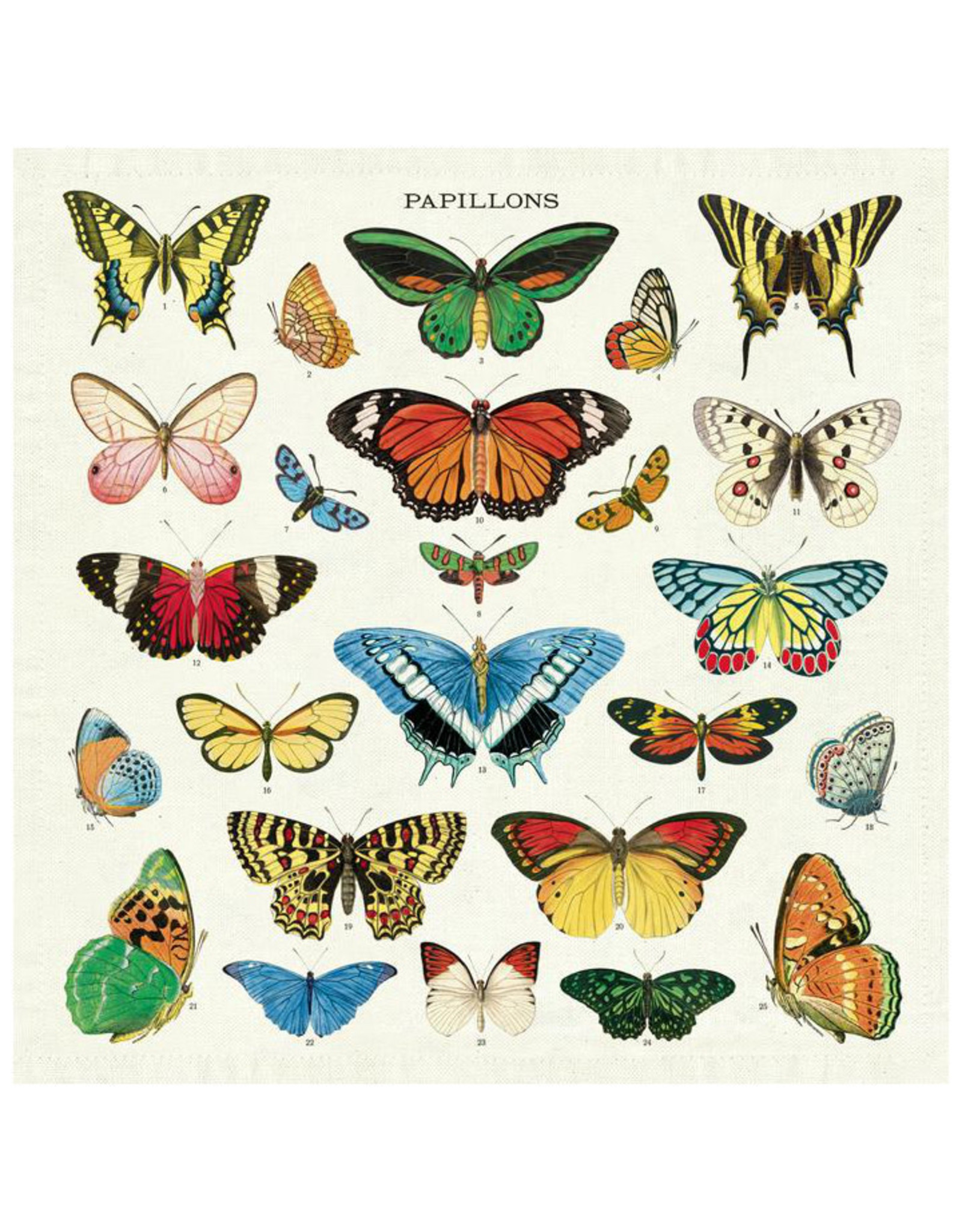 Cavallini Papers & Co. Butterflies Vintage Napkins Set-4