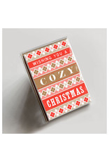 Hammerpress Cozy Christmas 4-Bar Box of 6 Notecards
