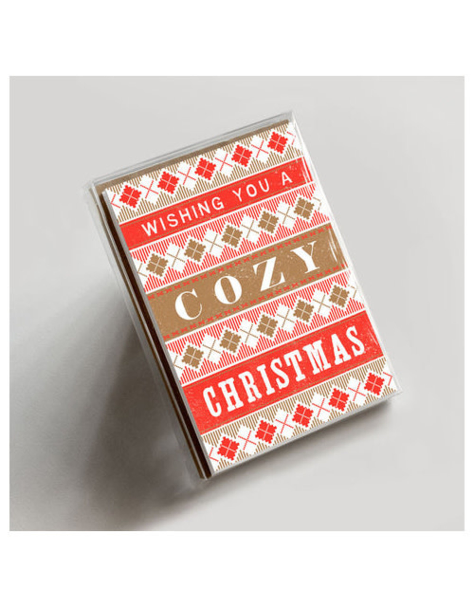 Hammerpress Cozy Christmas 4-Bar Box of 6 Notecards
