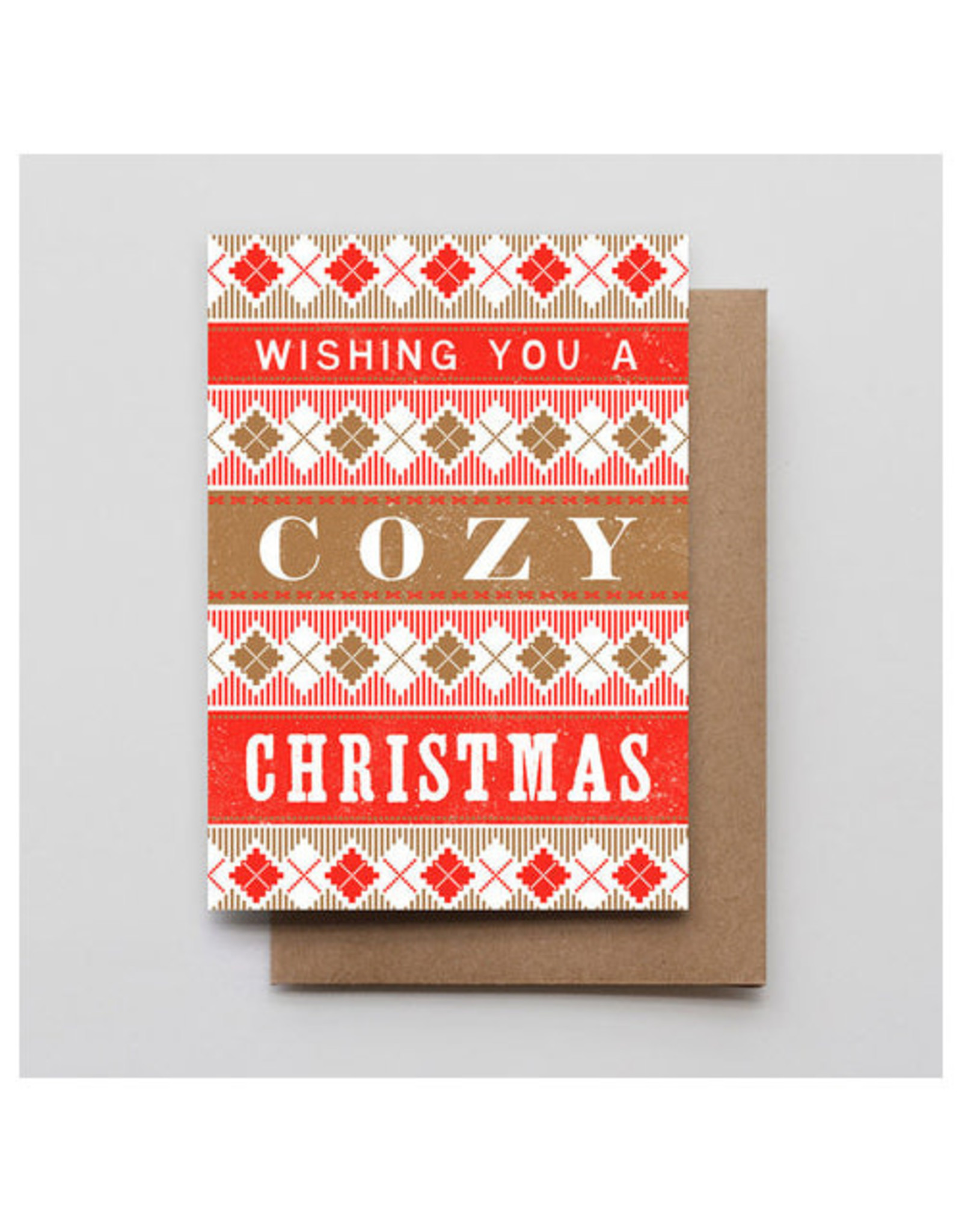 Hammerpress Cozy Christmas 4-Bar Box of 6 Notecards