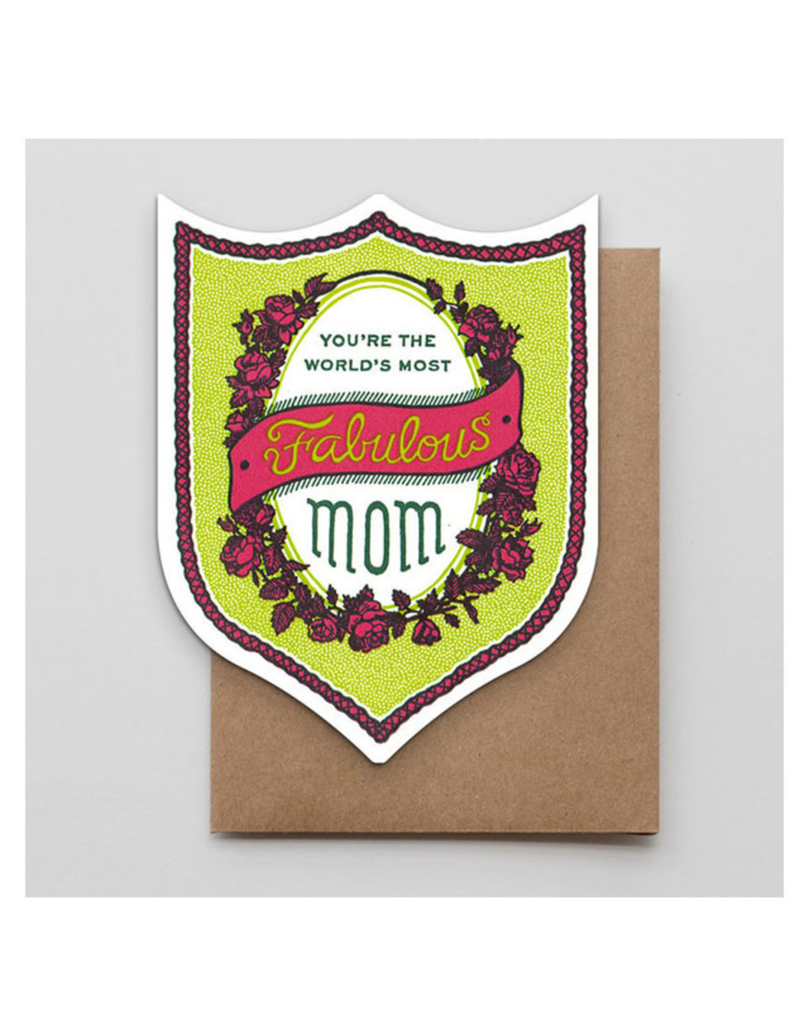 Hammerpress Fabulous Mom Badge A2 Notecard