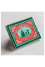 Hammerpress Festive Christmas Stamp A2 Box of 6 Notecards