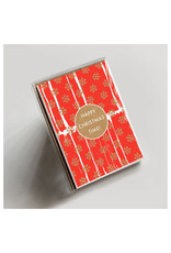 Hammerpress Happy Christmas Time 4-Bar Box of 6 Notecards
