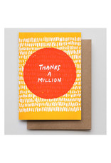 Hammerpress Thanks a Million 4-Bar Thank You Notecard