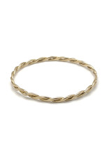7 in. Woven 14K Gold Bangle