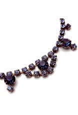 14½ In. Mid-Century Blue Rhinestone Child's Necklace