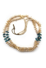 Heishe Necklace with Turquoise and Shell Beads