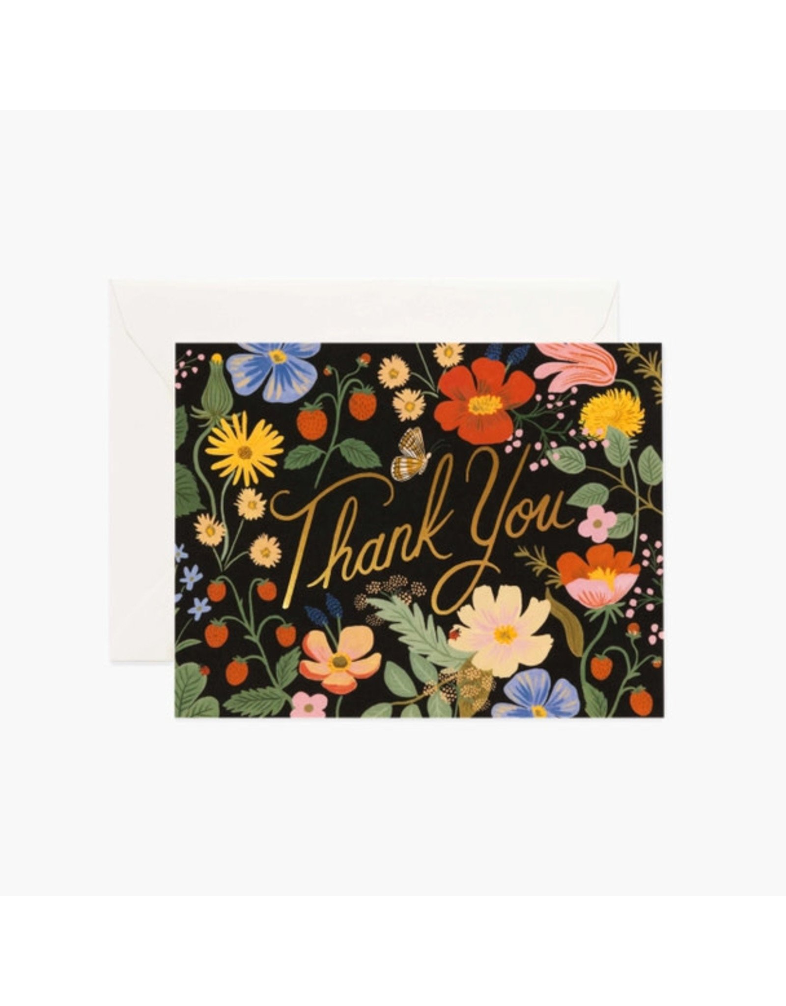 Rifle Paper Co. Strawberry Fields A2 Thank You Notecard