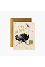 Rifle Paper Co. Ostrich A2 Birthday Notecard
