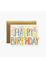 Rifle Paper Co. Brushstroke A2 Birthday Notecard