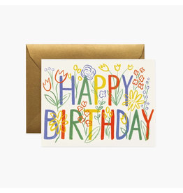 Rifle Paper Co. Brushstroke A2 Birthday Notecard