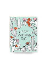 Antiquaria Cactus Toile Mother's Day A2 Greeting Notecard