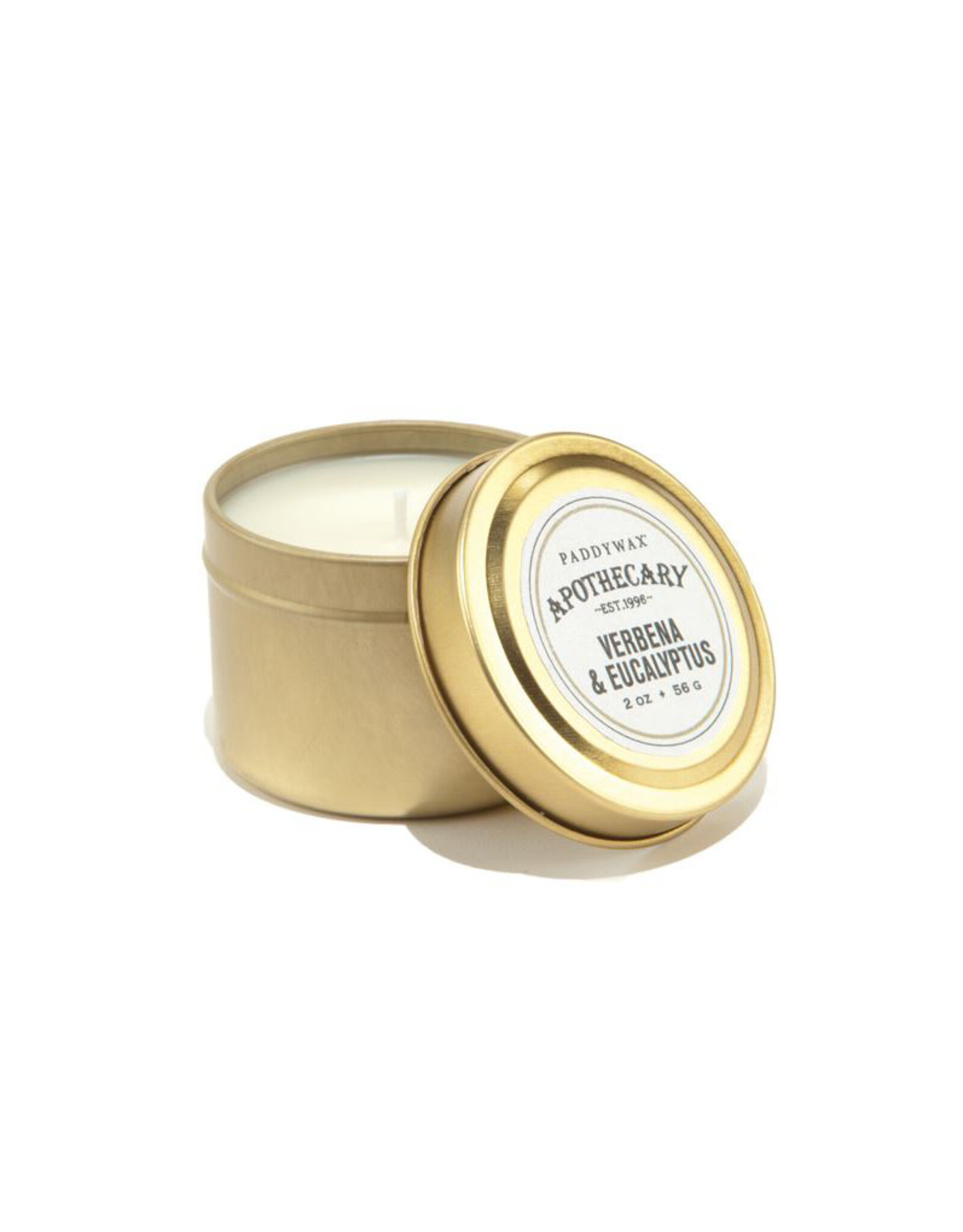 Paddywax Verbena & Eucalyptus Apothecary Travel Tin